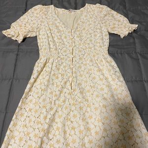 Yellow floral sundress